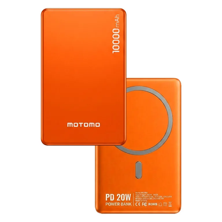 PowerBank Magnetica Compatible En iPhone De 10000Mah Naranjo