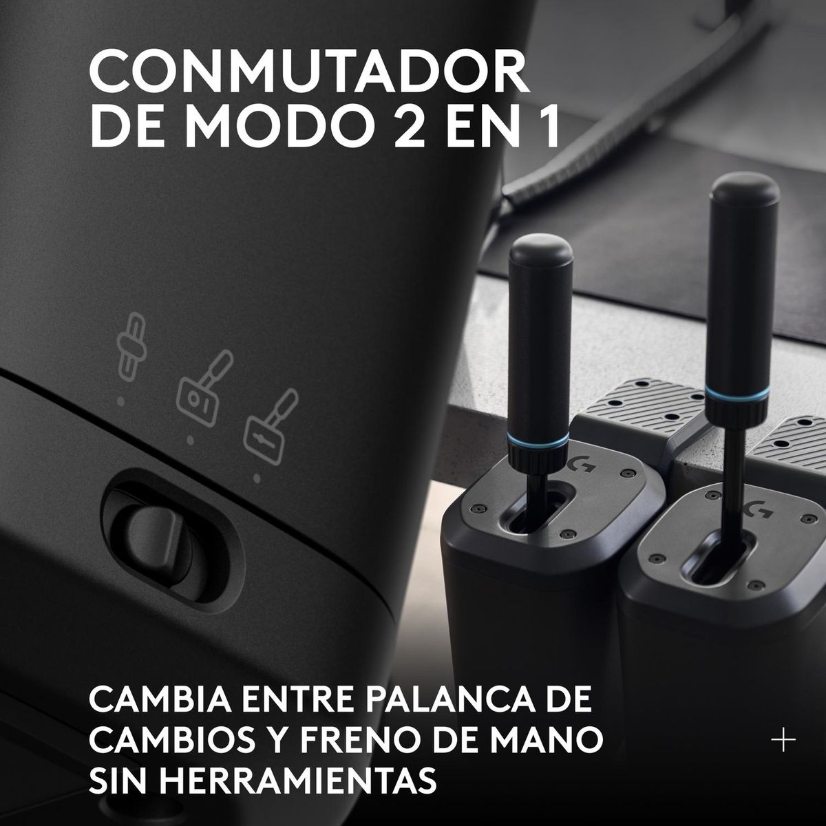 LOGITECH - Palanca de cambios secuencial y freno de mano Logitech RS