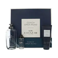 COACH - Set Perfume Open Road 3 piezas Hombre (EDT 100 ml + 15 ml + Shower Gel 100 ml)