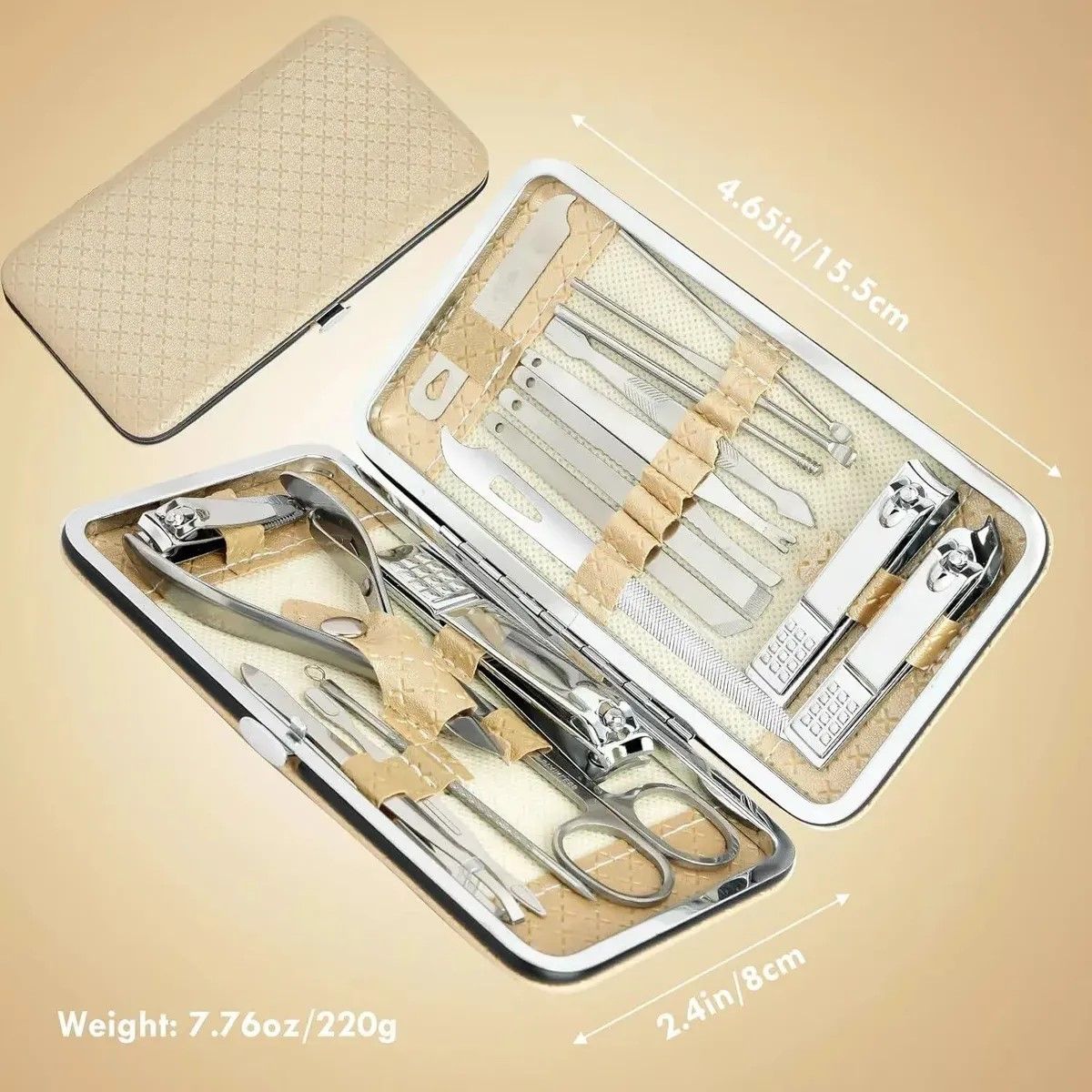 GENERICO - Set De Manicura Para Uñas Cortas Set De Uñas De Pedicura, 19 BELUG