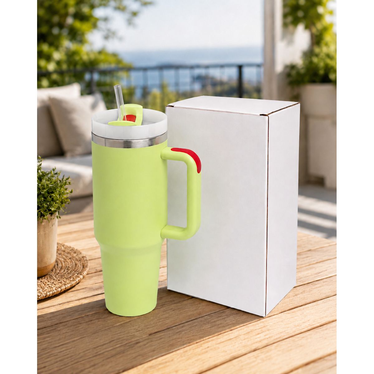 GENERICO - VASOS TERMICO ACERO INOXIDABLE 1200ML COLOR VERDE