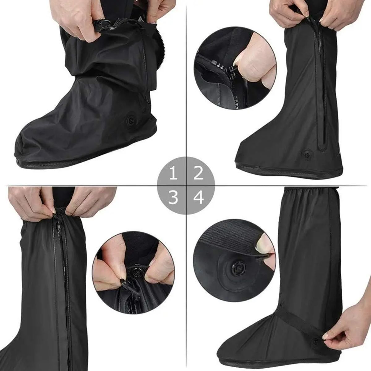 MOVI - CUBRE CALZADO IMPERMEABLE TIPO BOTA PARA LLUVIA