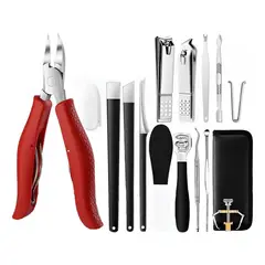 GENERICO - Set Pedicura Herramientas Uñas Encarnadas Acero Inoxidable BELUG