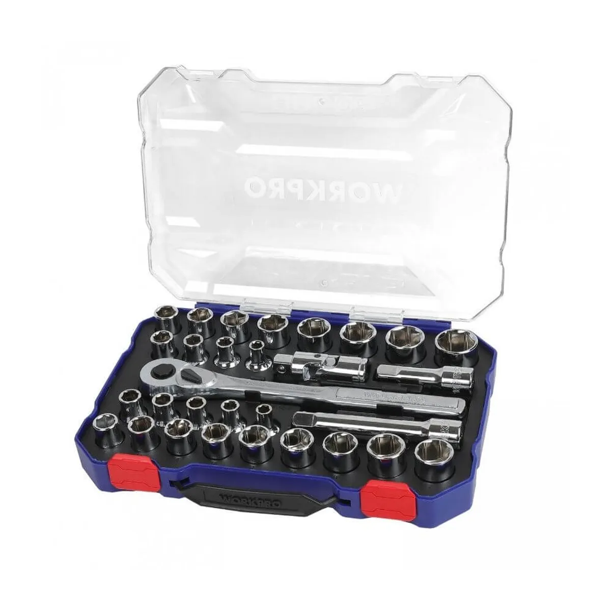 WORKPRO - Juego de Dados Hexagonales de 1/2 - 30 Piezas