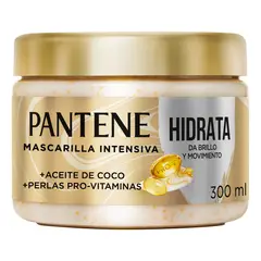 PANTENE - Mascarilla para cabello Hidrata y da Brillo 300 ml