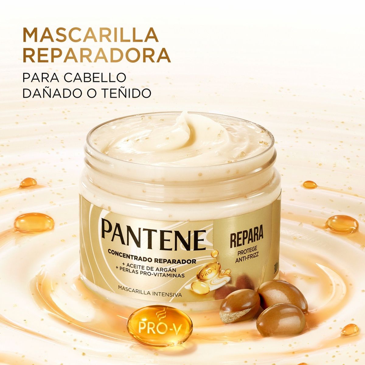 PANTENE - Mascarilla para cabello Pantene Repara y Protege 300 ml