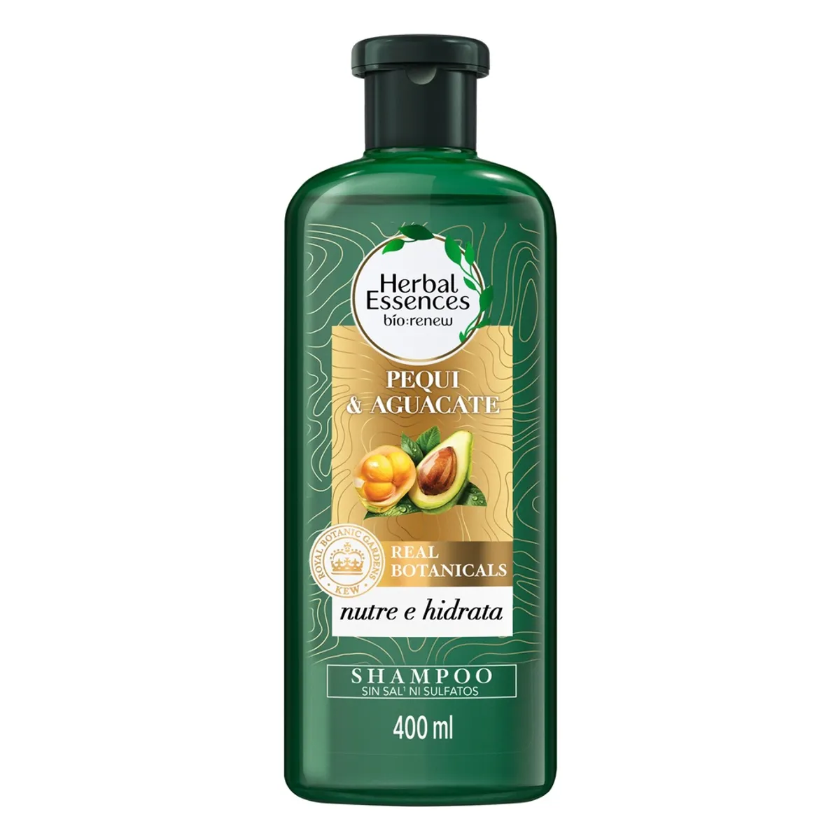 HERBAL ESSENCES - Shampoo sin sal Herbal Essences Nutre e Hidrata 400 ml