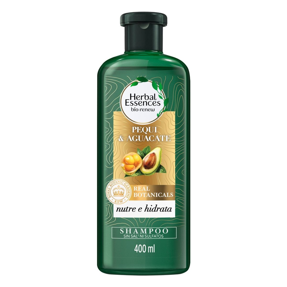 HERBAL ESSENCES - Shampoo sin sal Herbal Essences Nutre e Hidrata 400 ml