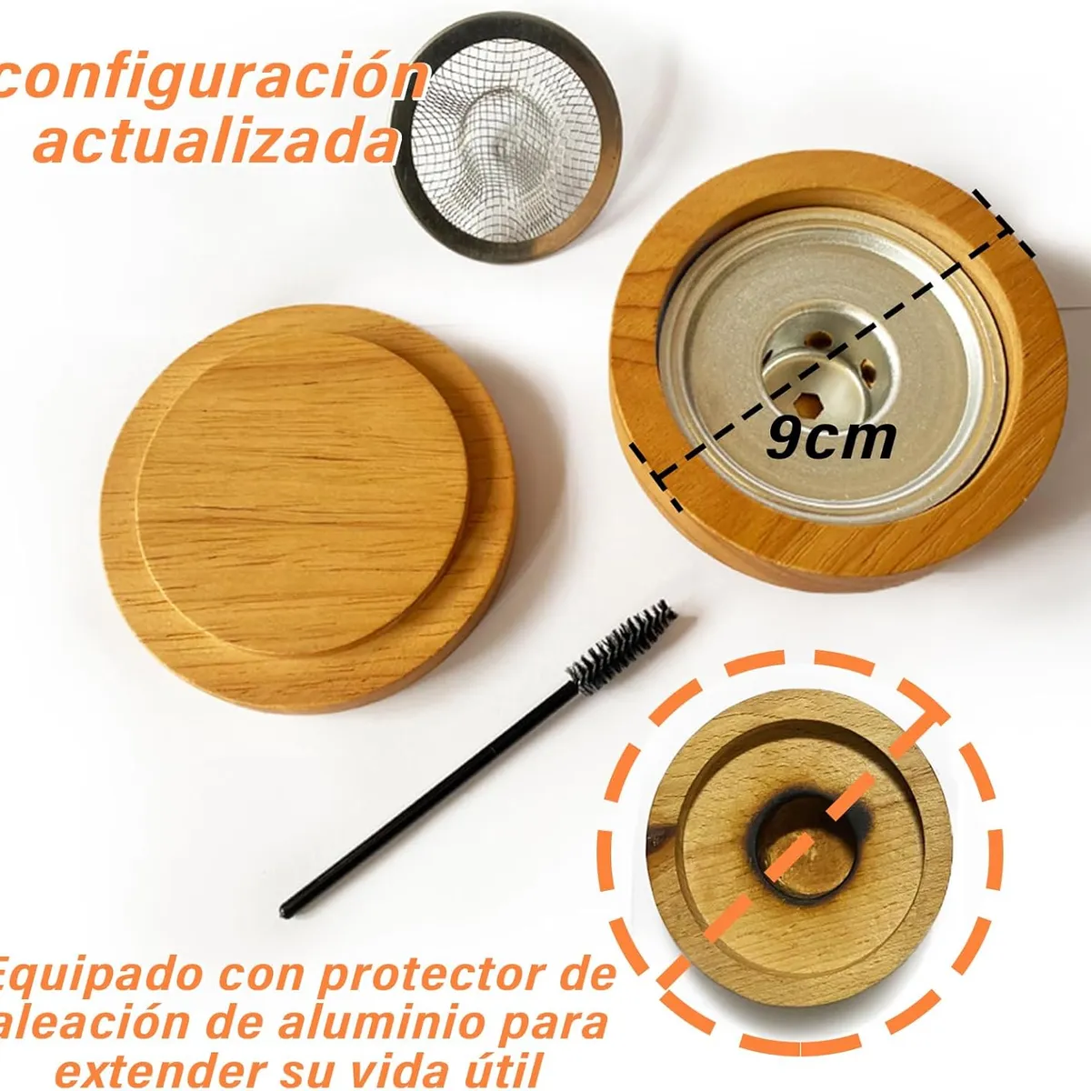 PUREPOWER - Set Ahumador para tragos,Ahumador de Whisky, Ahumador de Cocteles (sin Butano), con 6 Sabor Ahumado
