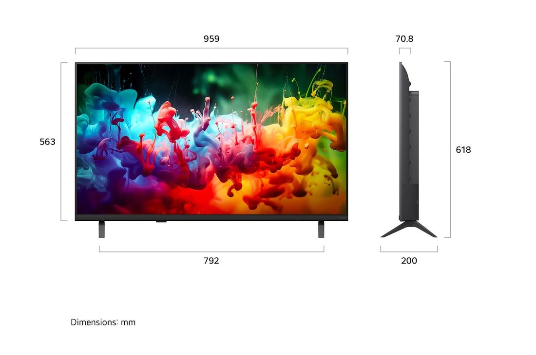 Smart TV 43 QNED AI Mini LED QNED70 4K 2026