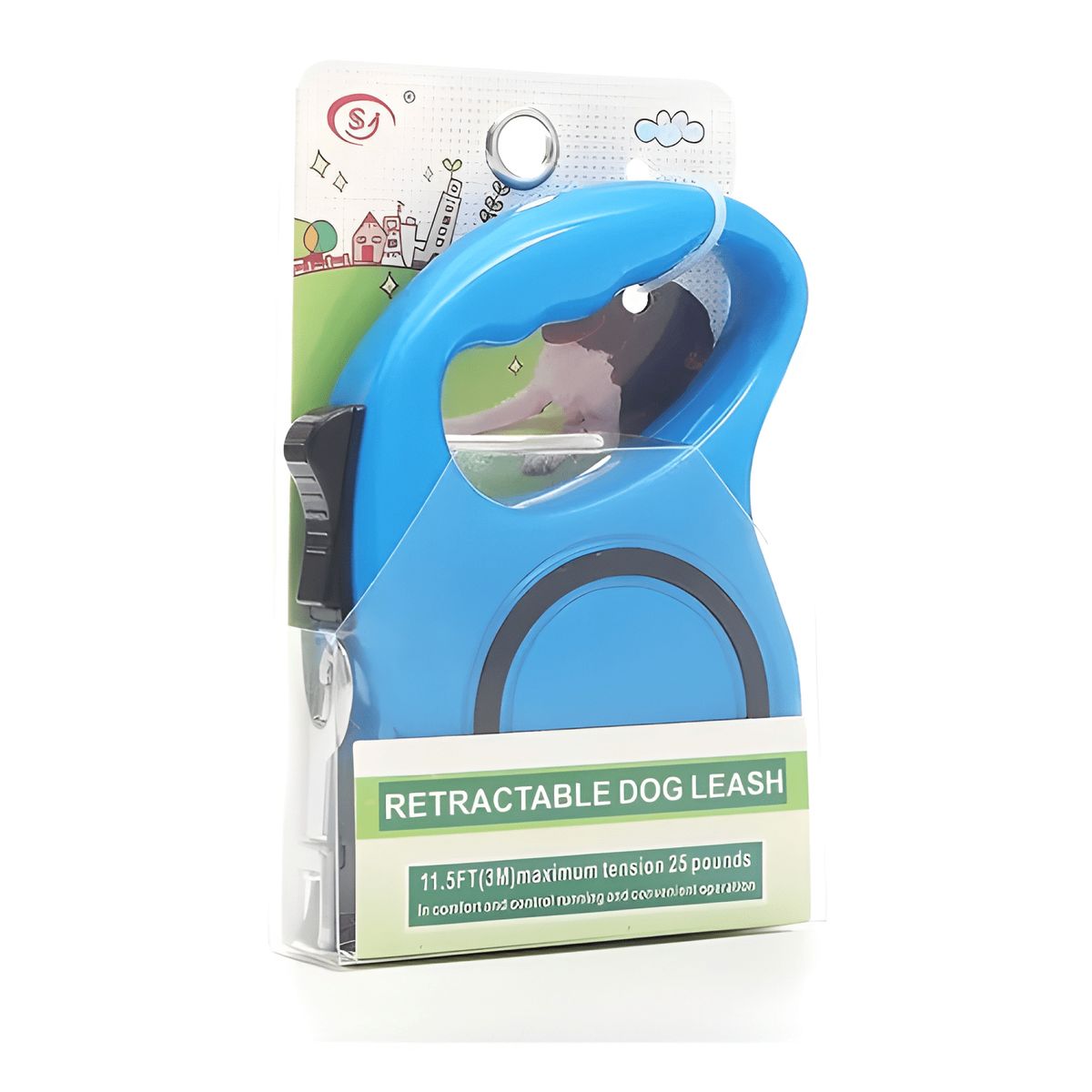 GENERICO - Correa retractril paseo de mascotas perros gatos 5 Azul