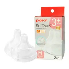 PIGEON - Tetina Repuesto Softouch Anticolico 2 Uni Talla M 3+
