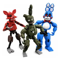 GENERICO - Pack Fnaf Figuras Articuladas 3d Foxy Bonnie Springtrap