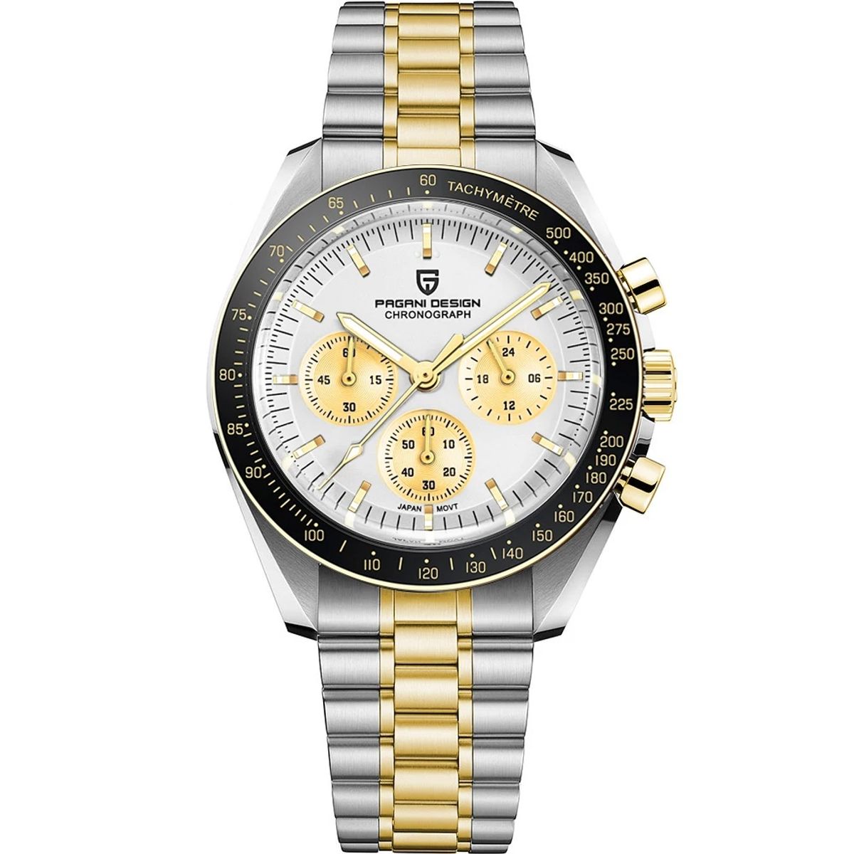 PAGANI - Reloj Pagani Design Speedmaster Cronógrafo Cristal de Zafiro Movimiento Japones + Colores