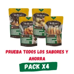 KROCAN - Snack Perro - Pack Mix 4 Variedades de 100g - Krocan®