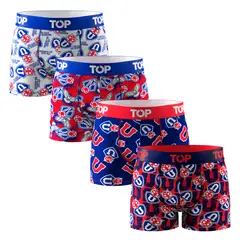 TOP - Bóxer Niño Algodón Universidad de Chile Pack 4 C6