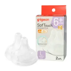 PIGEON - Tetina Repuesto Softouch Anticolico 2 Uni Talla L 6+