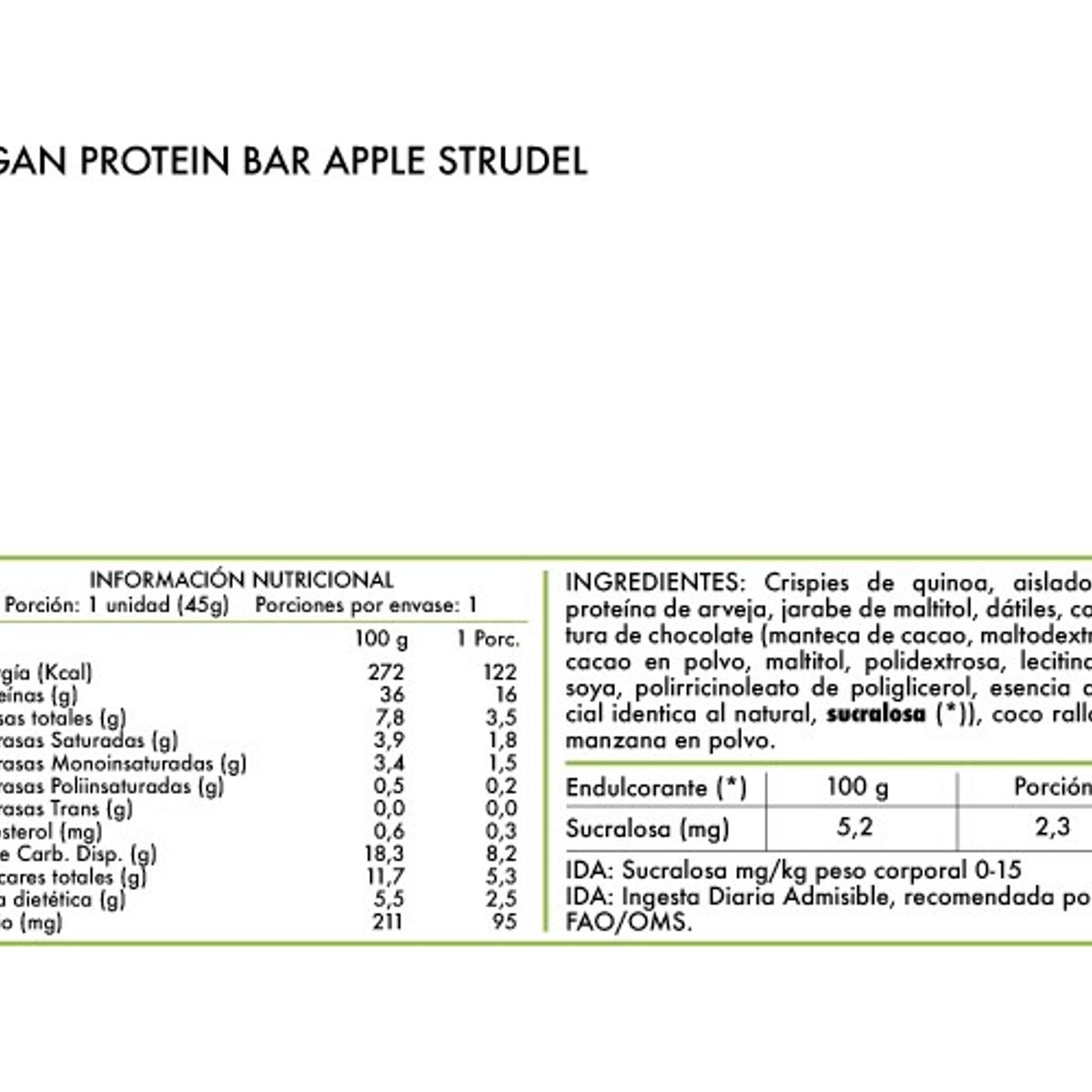 REVITTA WELLNESS - 16 Barritas Veganas Proteína Vegetal 45 Grs. Revitta