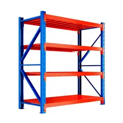 GLOBAL LATIN GROUP - Estante Rack Metálico Industrial 4 Niveles 200x200x40 Cm