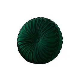 GENERICO - Cojín Decorativo Redondo bordado color Verde