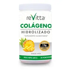 REVITTA WELLNESS - Colágeno Hidrolizado + Vitaminas 450 Gr 30 Servicios Revitta