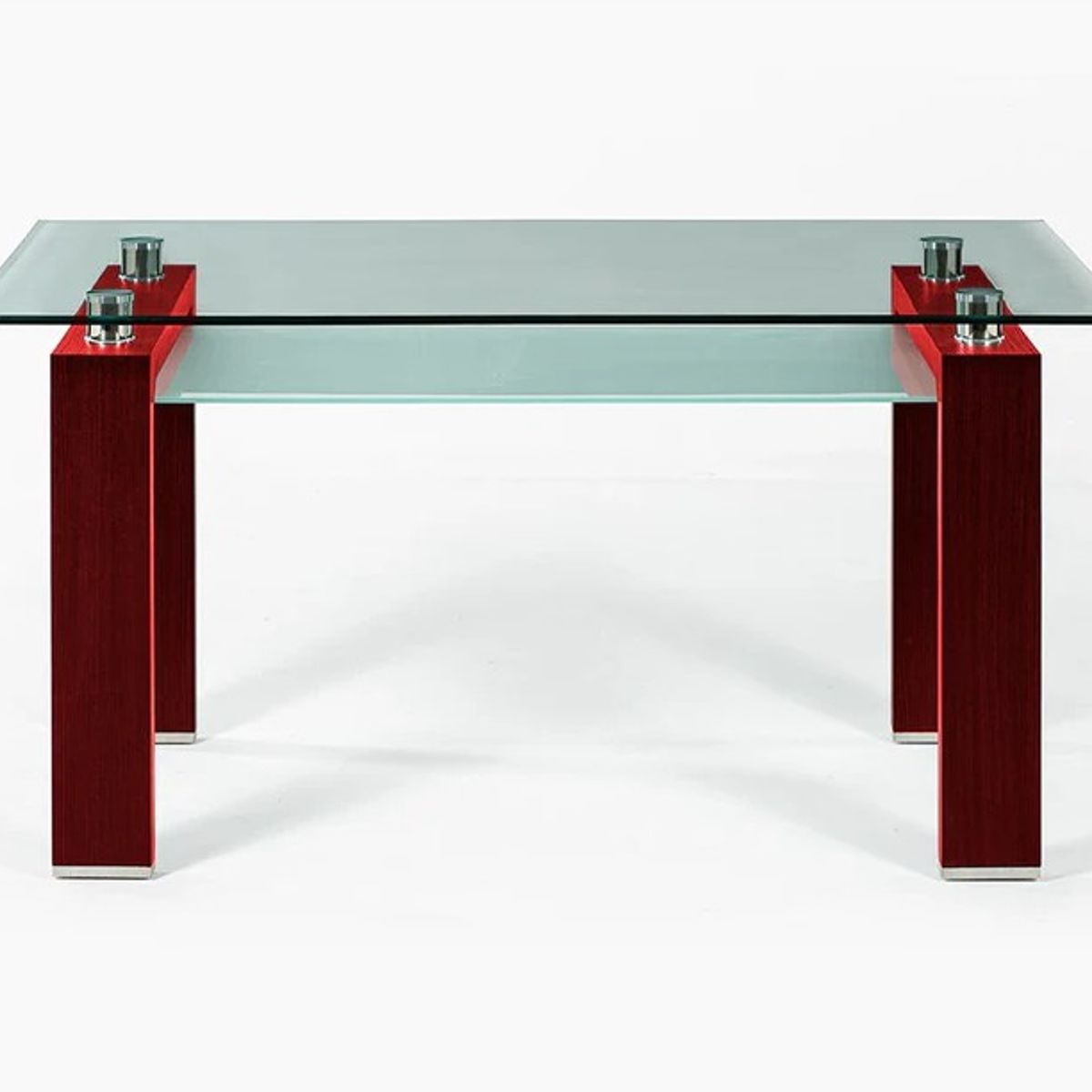 SPAZZIO - MESA COMEDOR PRISMA RECT ROJA