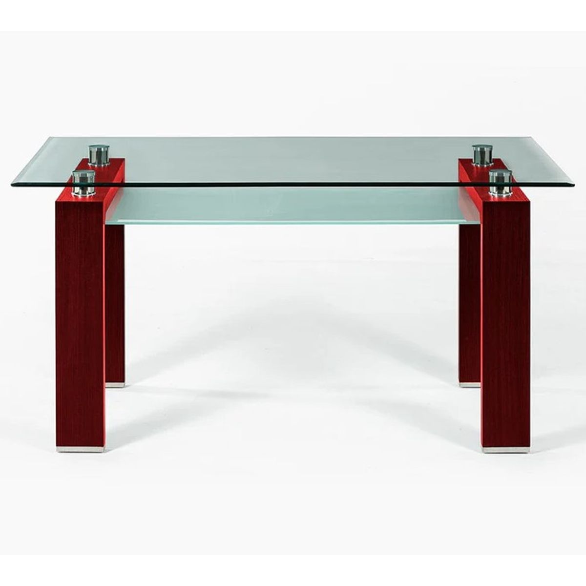 SPAZZIO - MESA COMEDOR PRISMA RECT ROJA