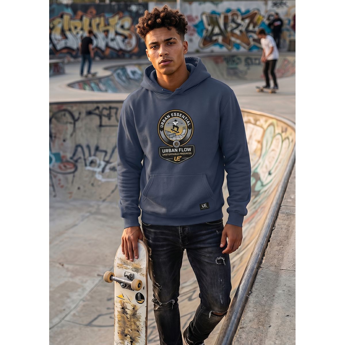 URBAN ESSENTIAL - POLERON CANGURO - UNSTOPPABLE PROGRESS