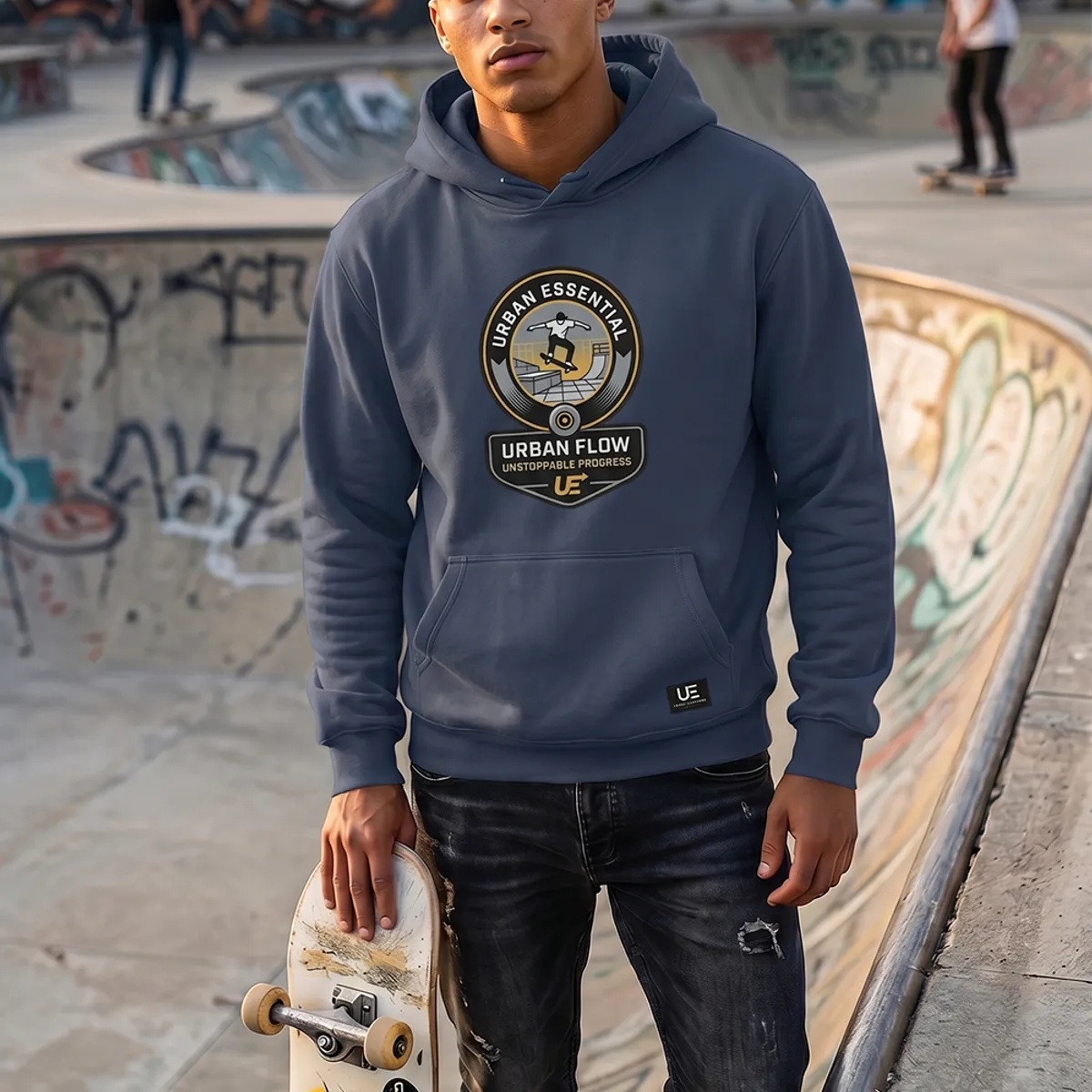 URBAN ESSENTIAL - POLERON CANGURO - UNSTOPPABLE PROGRESS
