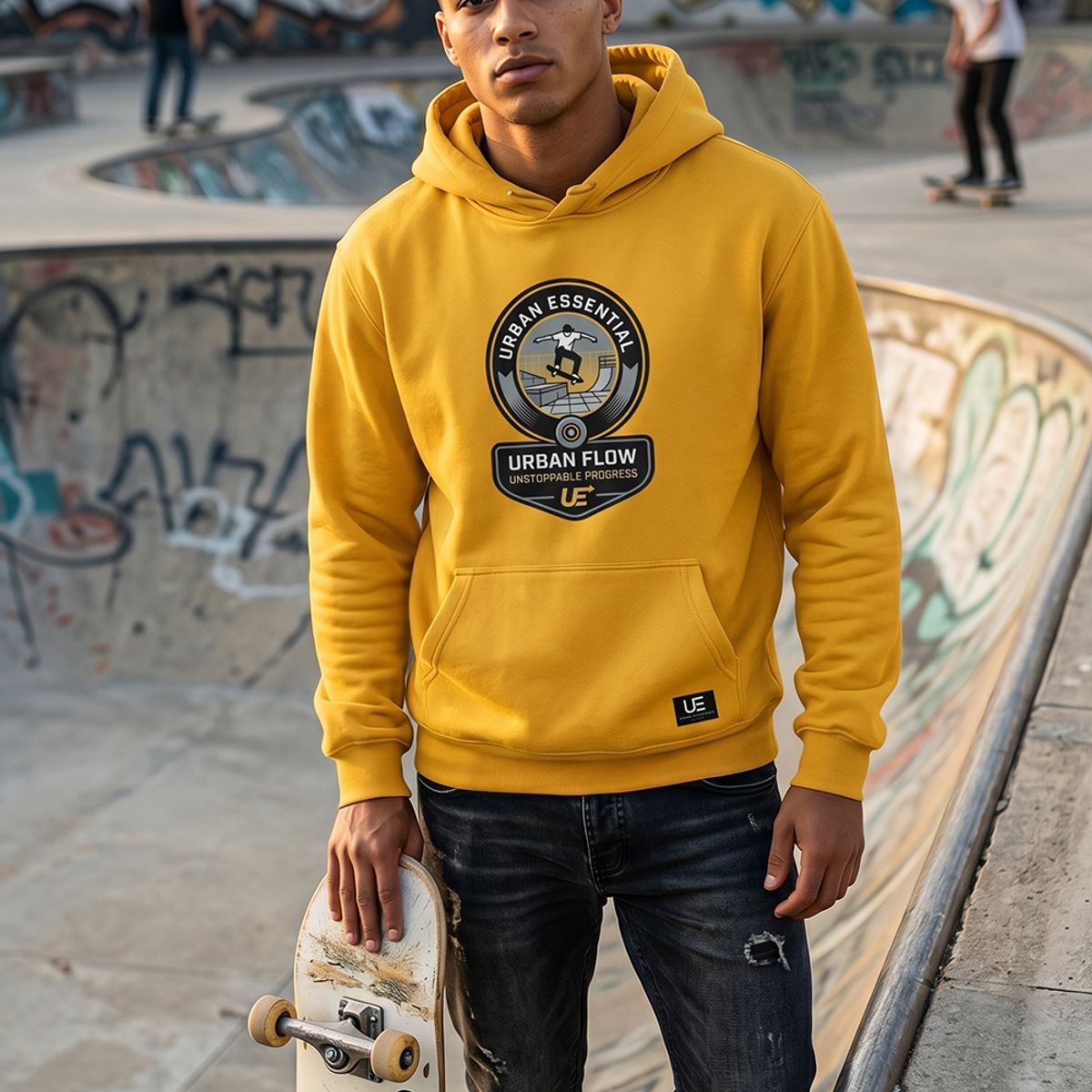 URBAN ESSENTIAL - POLERON CANGURO - UNSTOPPABLE PROGRESS