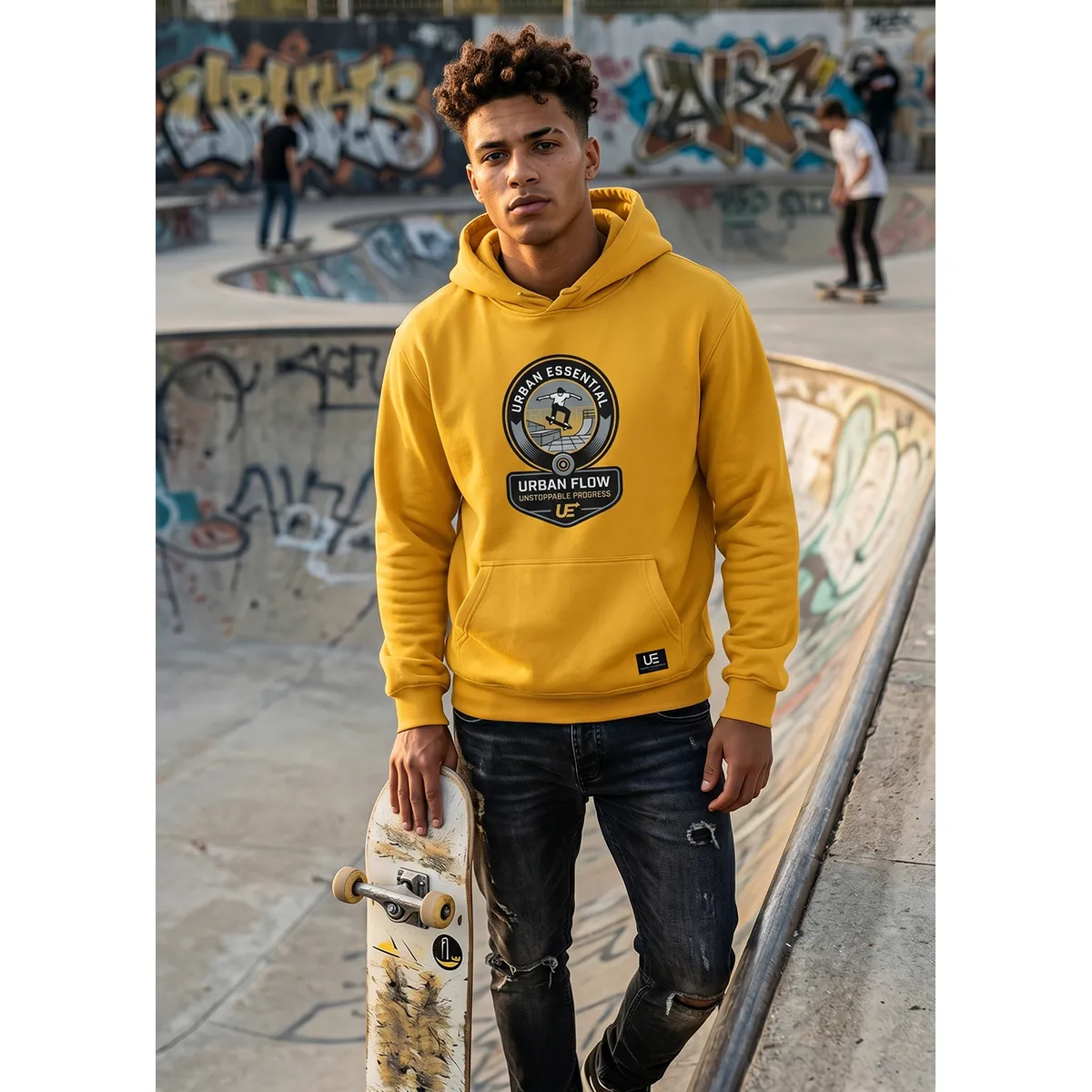 URBAN ESSENTIAL - POLERON CANGURO - UNSTOPPABLE PROGRESS