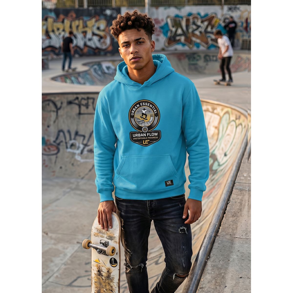URBAN ESSENTIAL - POLERON CANGURO - UNSTOPPABLE PROGRESS