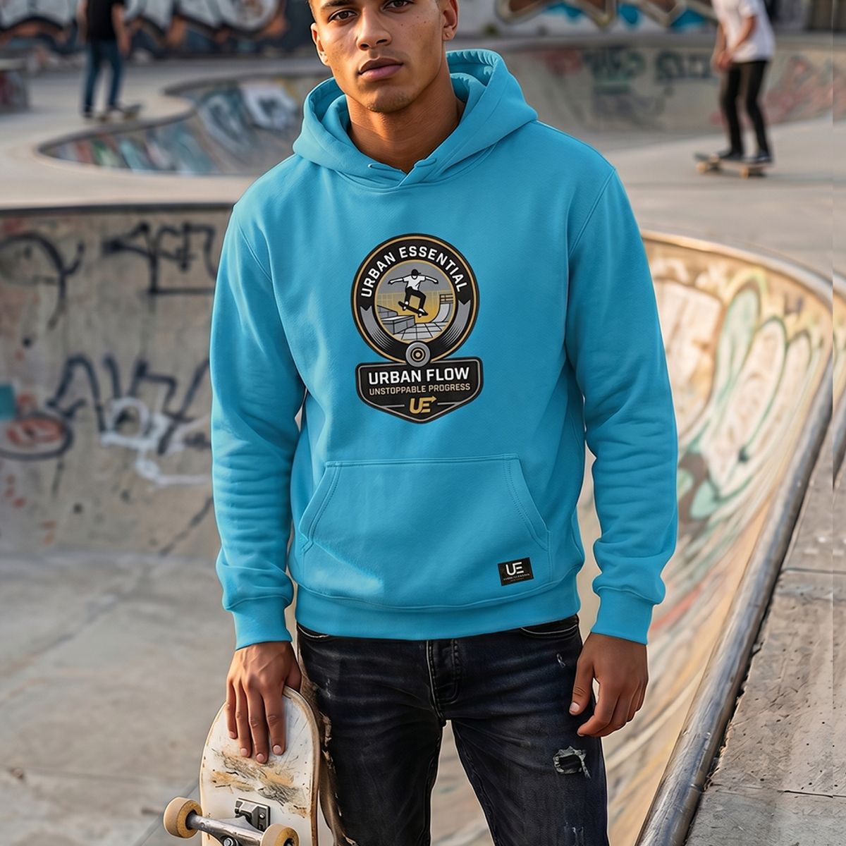URBAN ESSENTIAL - POLERON CANGURO - UNSTOPPABLE PROGRESS