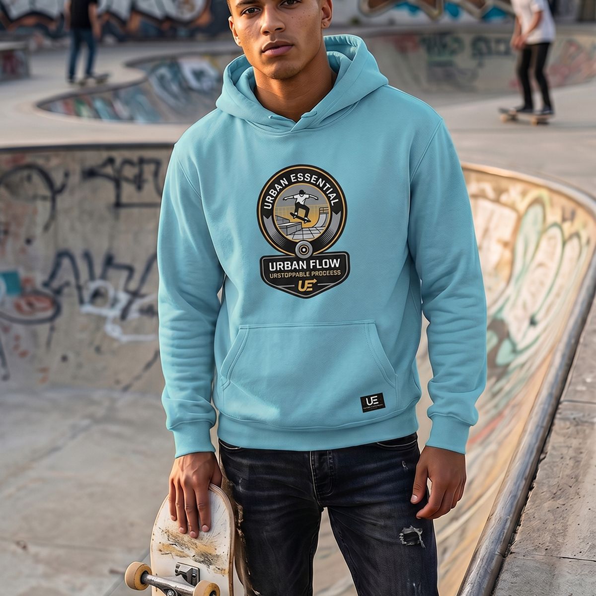 URBAN ESSENTIAL - POLERON CANGURO - UNSTOPPABLE PROGRESS