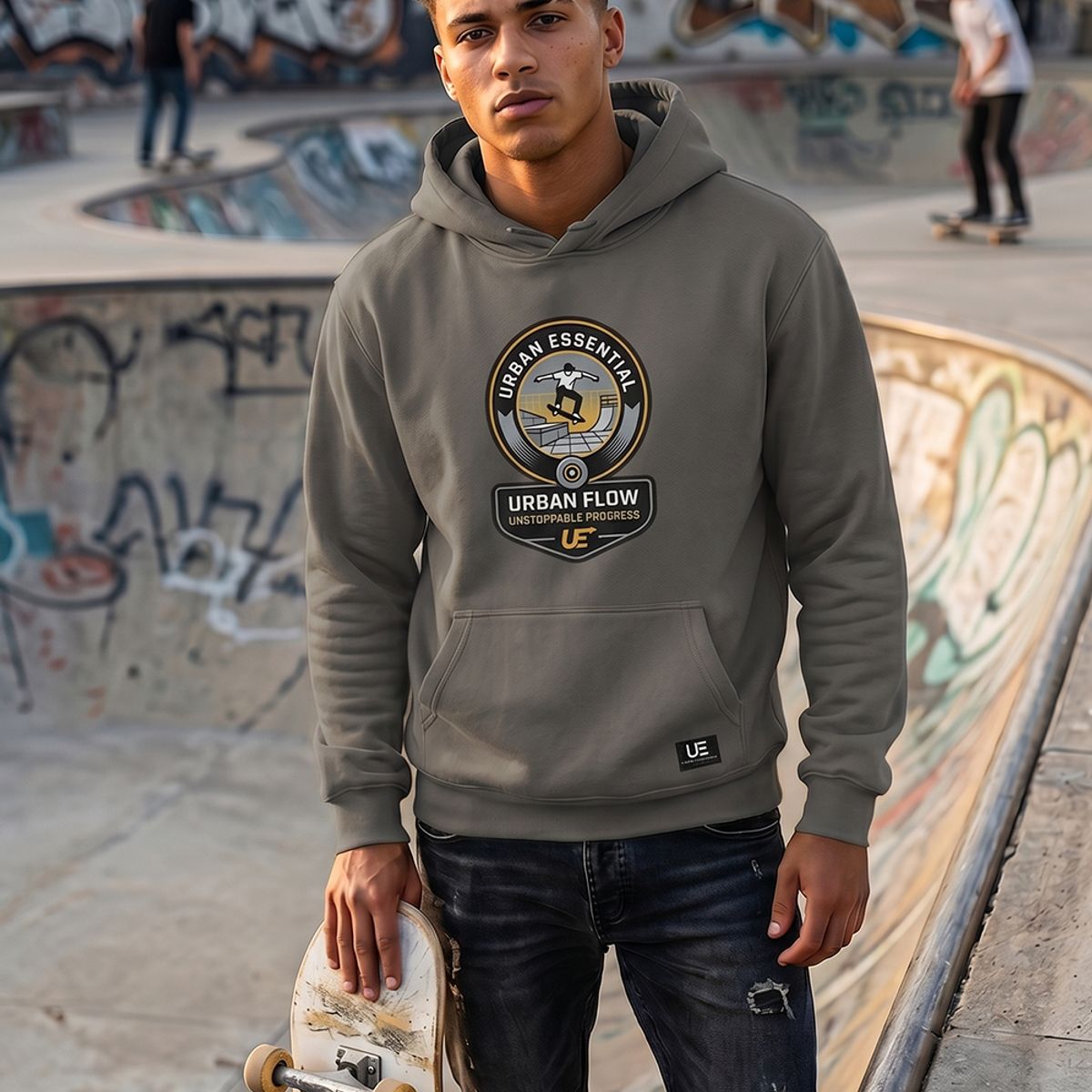 URBAN ESSENTIAL - POLERON CANGURO - UNSTOPPABLE PROGRESS