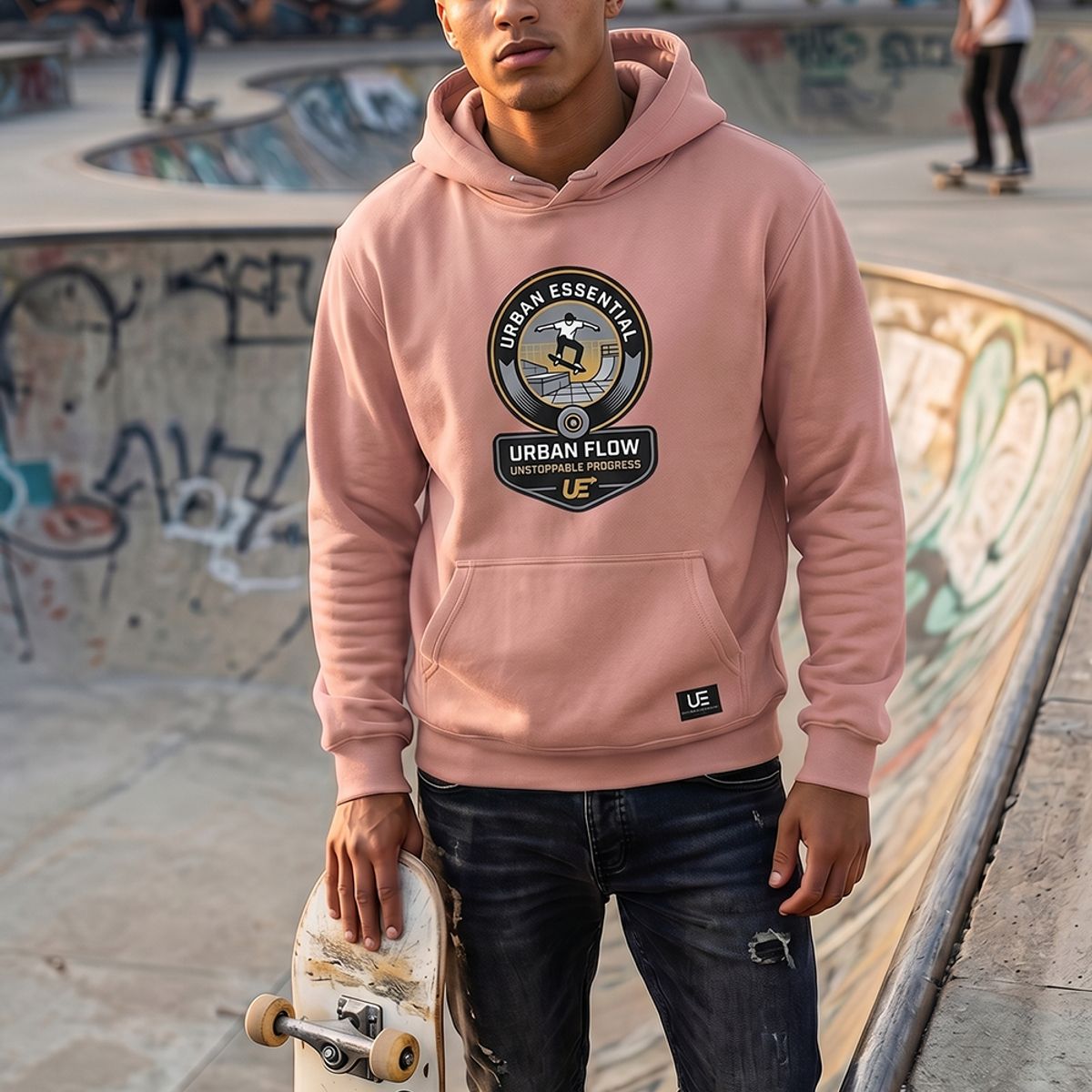 URBAN ESSENTIAL - POLERON CANGURO - UNSTOPPABLE PROGRESS