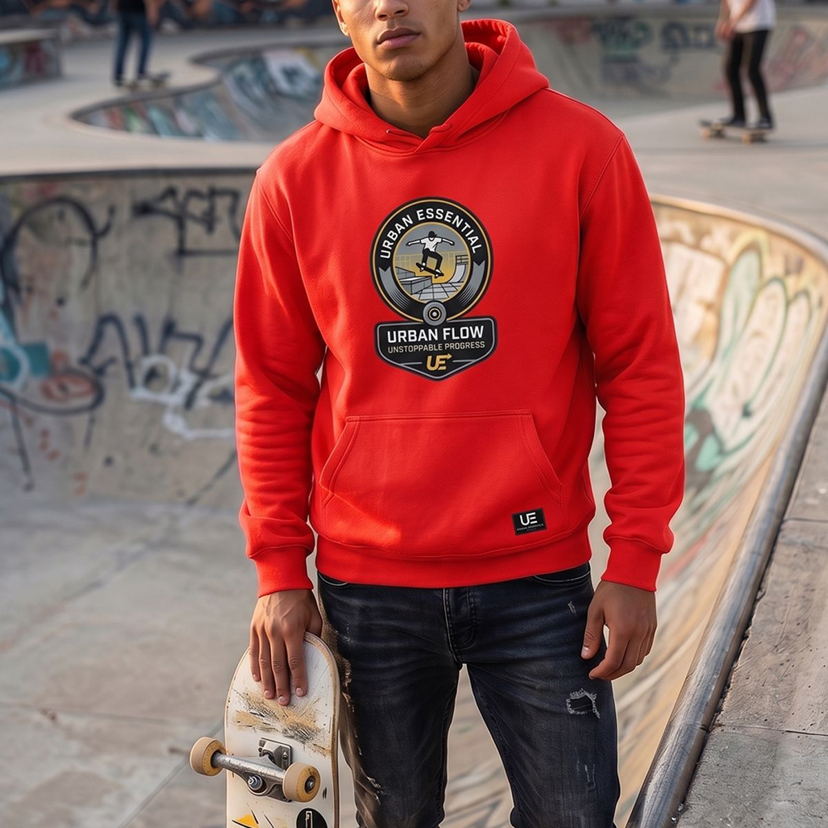 URBAN ESSENTIAL - POLERON CANGURO - UNSTOPPABLE PROGRESS