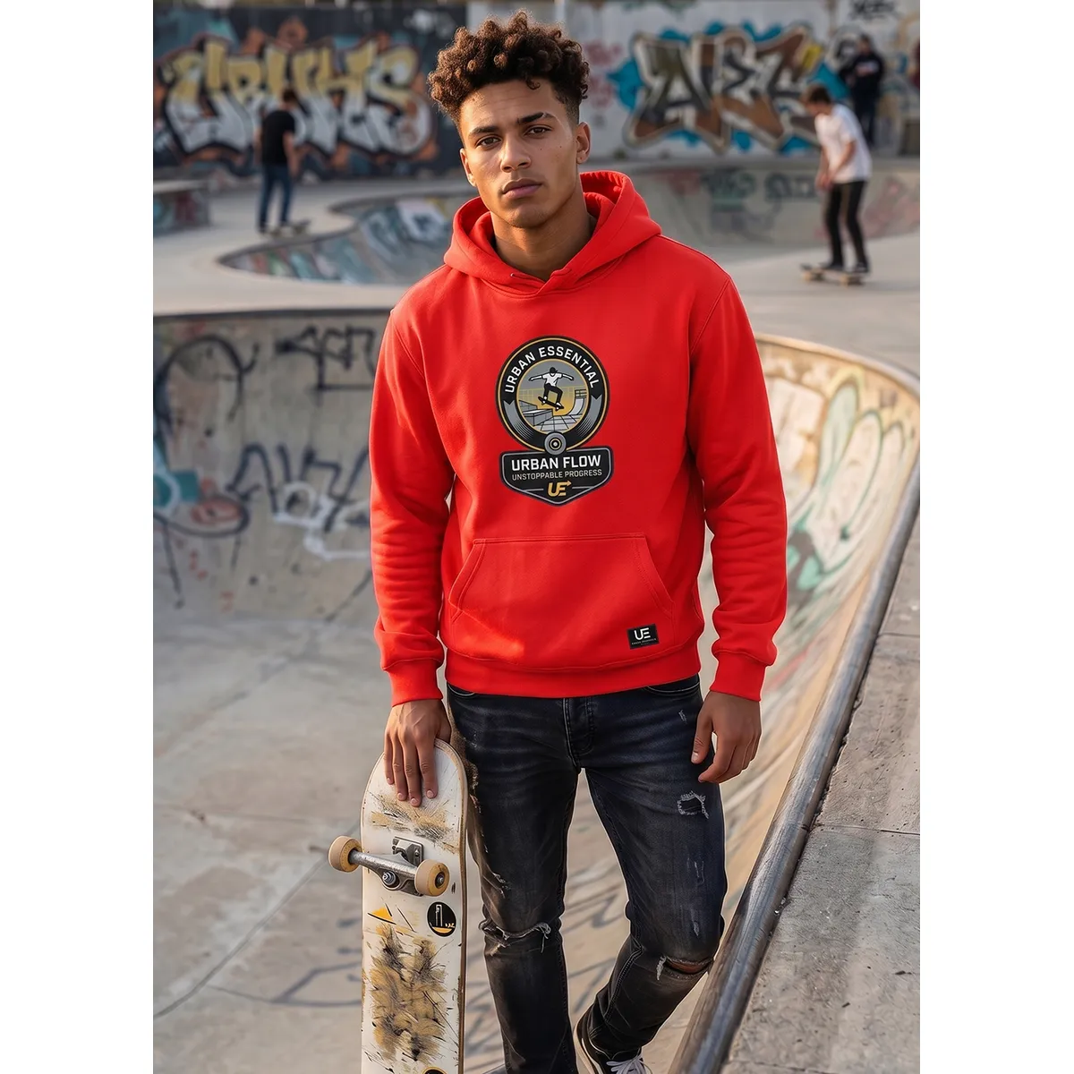 URBAN ESSENTIAL - POLERON CANGURO - UNSTOPPABLE PROGRESS