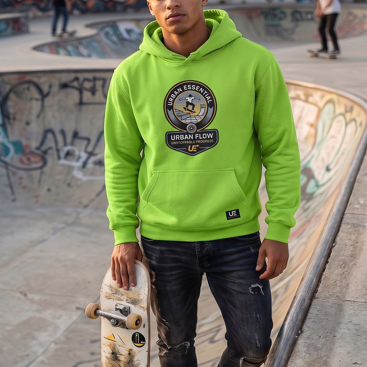 URBAN ESSENTIAL - POLERON CANGURO - UNSTOPPABLE PROGRESS