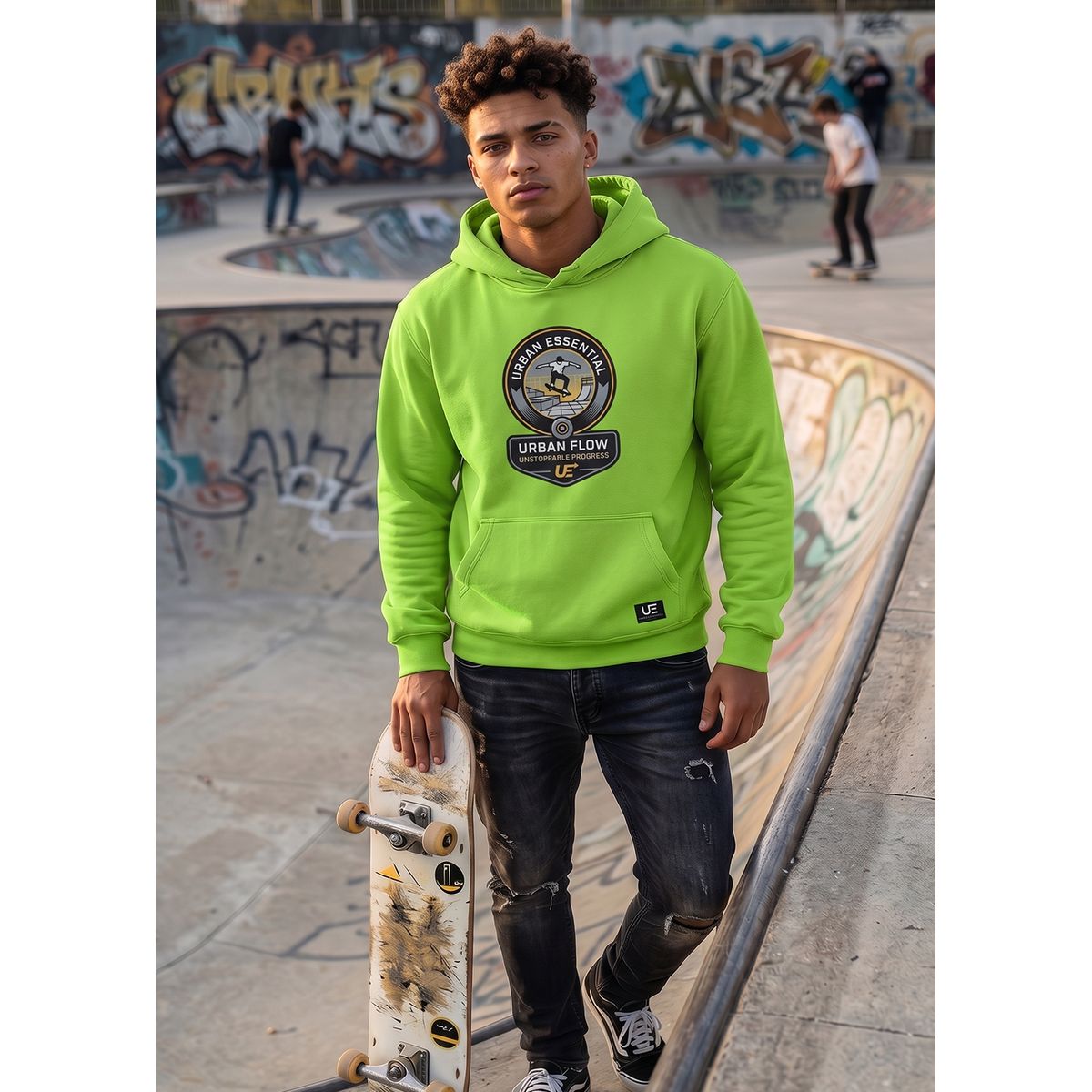 URBAN ESSENTIAL - POLERON CANGURO - UNSTOPPABLE PROGRESS