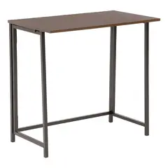 GENERICO - Escritorio plegable top living wengué compacto Marrón