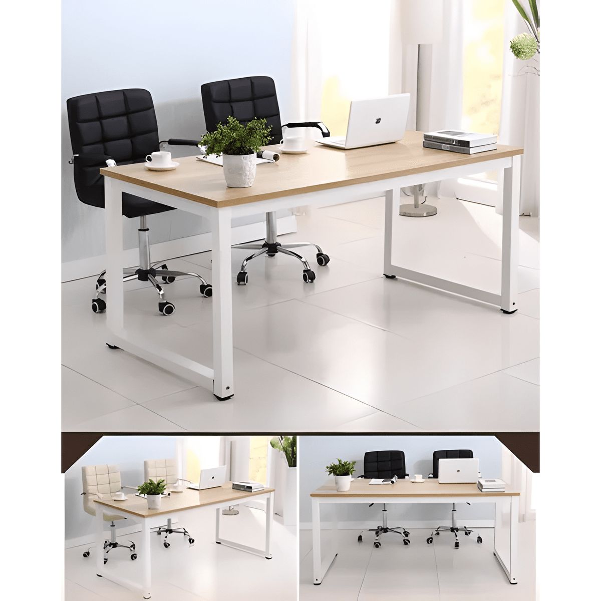 GENERICO - Escritorio mesa 1206074cm Blanco 2