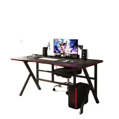 GENERICO - Escritorio gamer profesional rojo chic home Negro