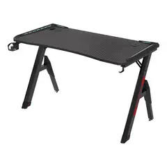 GENERICO - Escritorio gamer con luces 120x60x73cm Negro 3