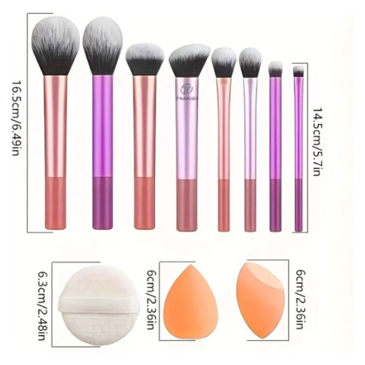 GENERICO - 11pzs Brochas De Maquillaje