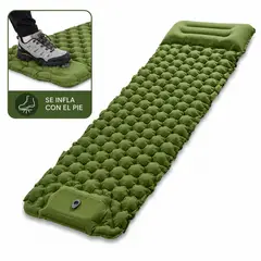 GENERICO - Colchoneta Camping Ultraligera TPU Impermeable Con Inflador
