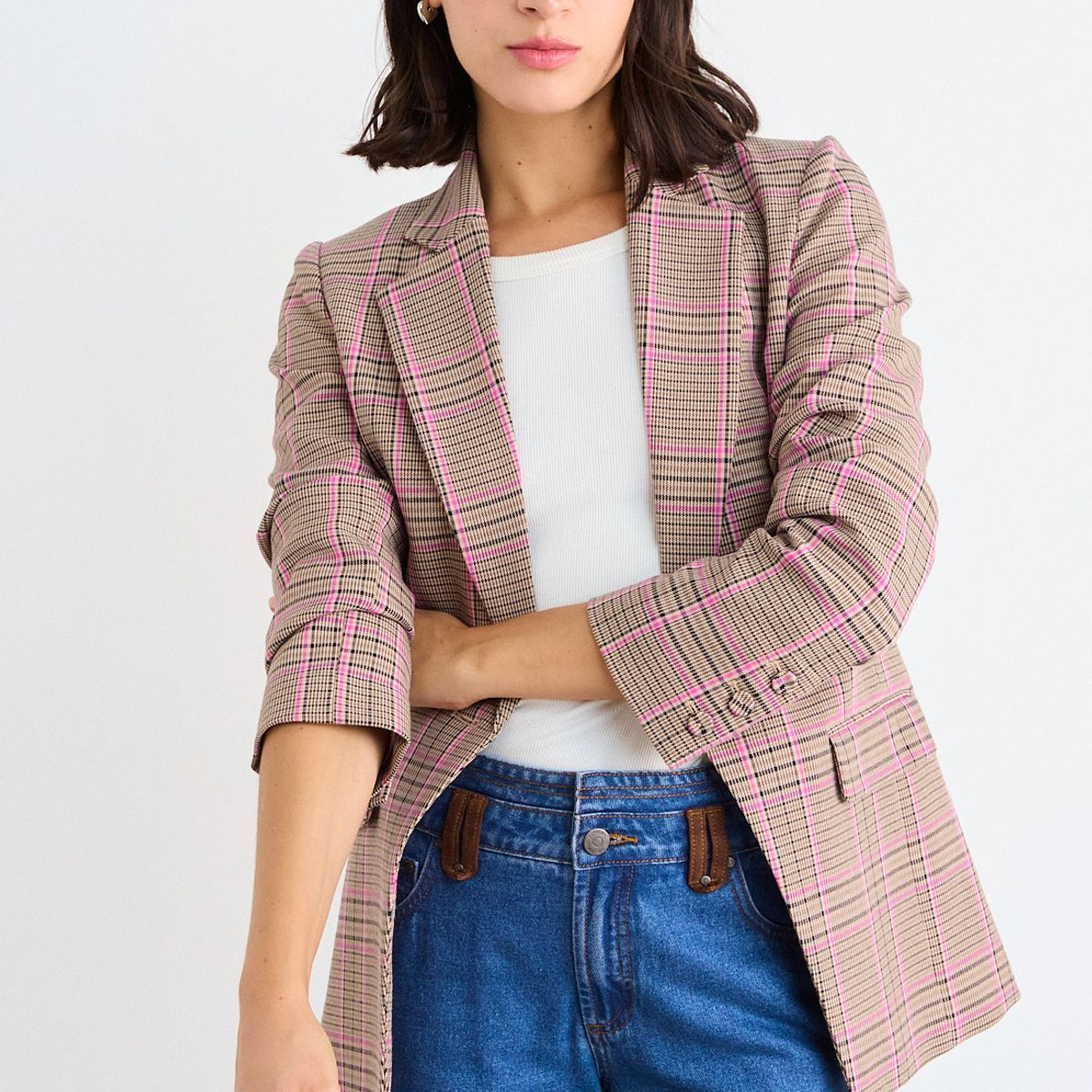 IO - Blazer Fantasia Mujer Rosa Io