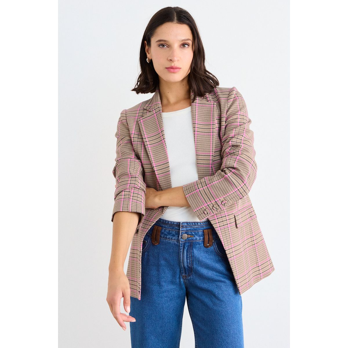 IO - Blazer Fantasia Mujer Rosa Io
