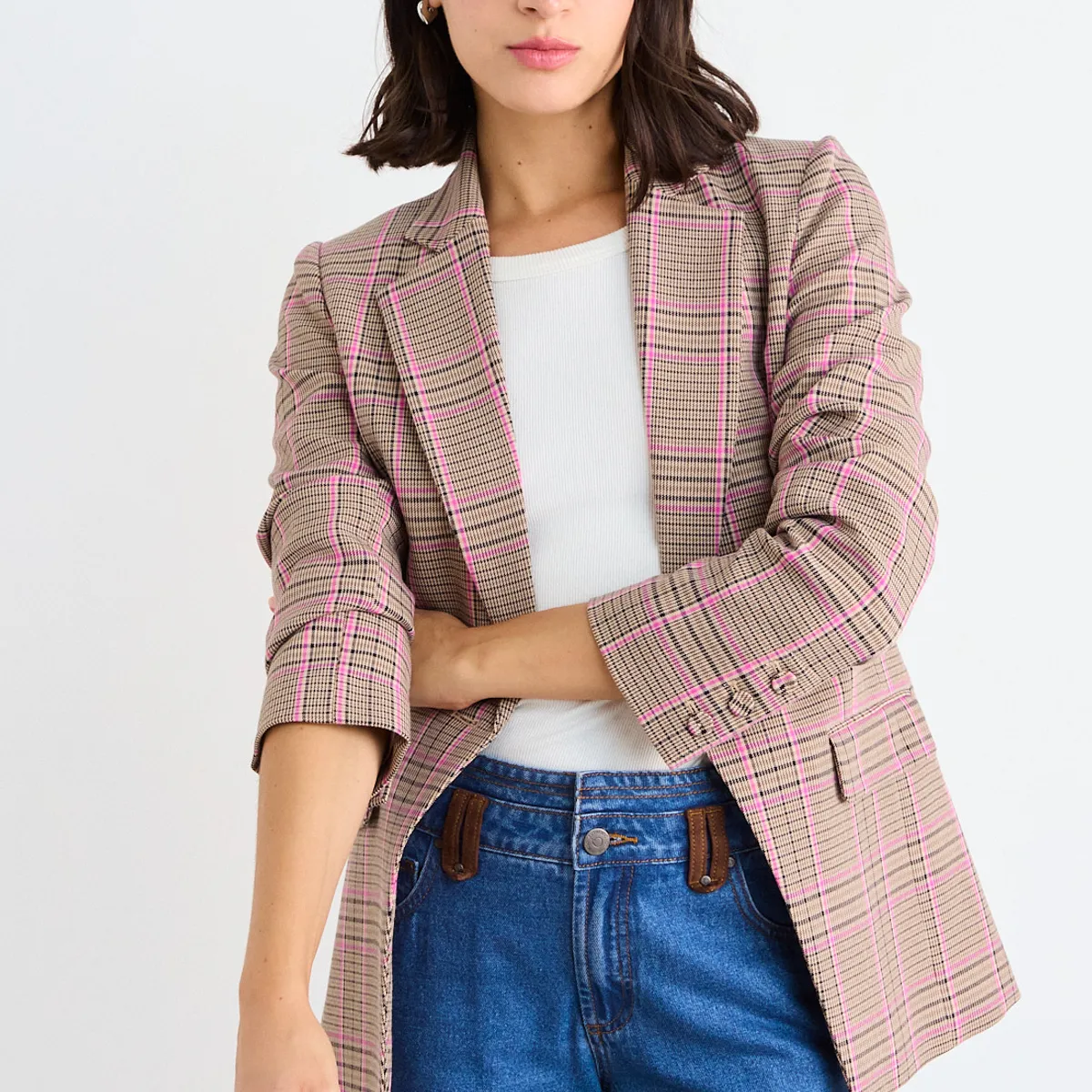 IO - Blazer Fantasia Mujer Rosa Io