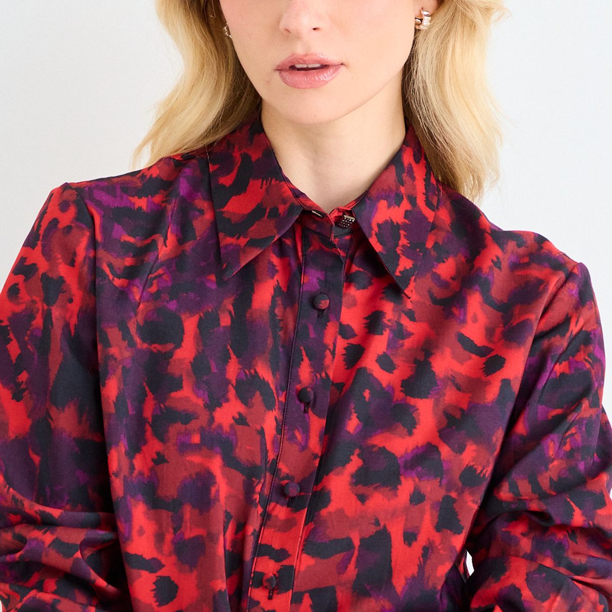 ASH - Blusa Print Camisera Mujer Rojo Ash